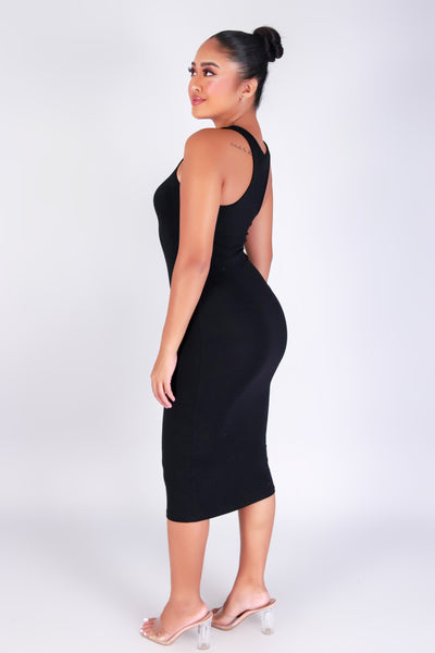 SLEEK INTENTIONS MIDI DRESS