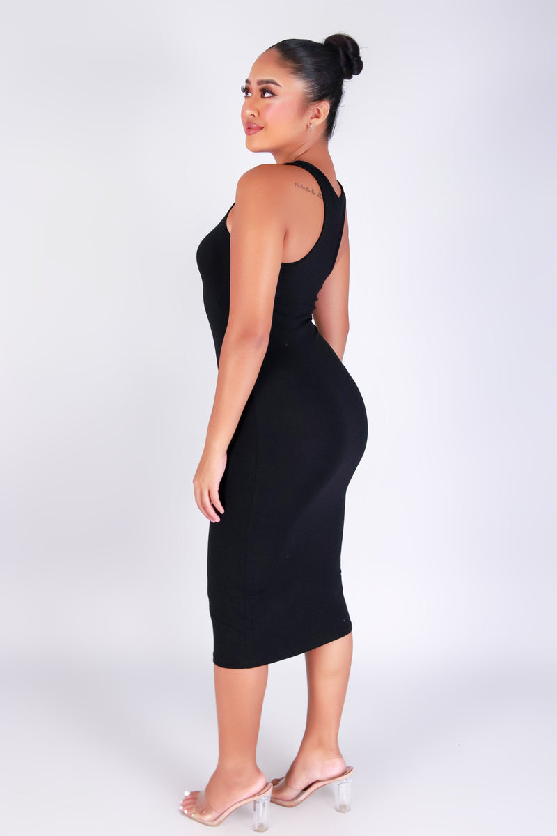 SLEEK INTENTIONS MIDI DRESS