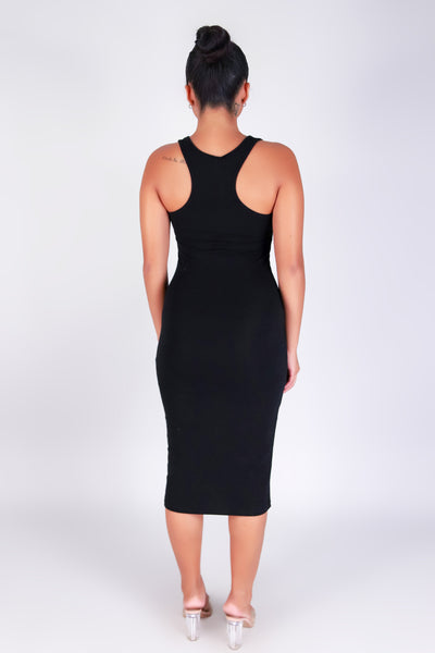 SLEEK INTENTIONS MIDI DRESS
