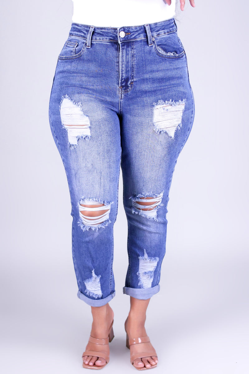 FLAWLESS PER USUAL DENIM CAPRI&