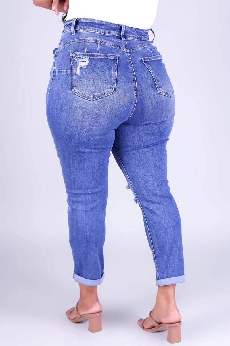 FLAWLESS PER USUAL DENIM CAPRI&