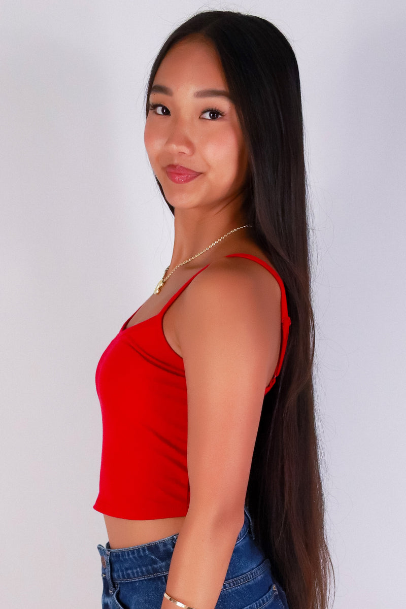 Jeans Warehouse Hawaii - TANK/TUBE SOLID BASIC - CAUGHT IN THE ACT TOP | By CRESCITA APPAREL/SHINE I