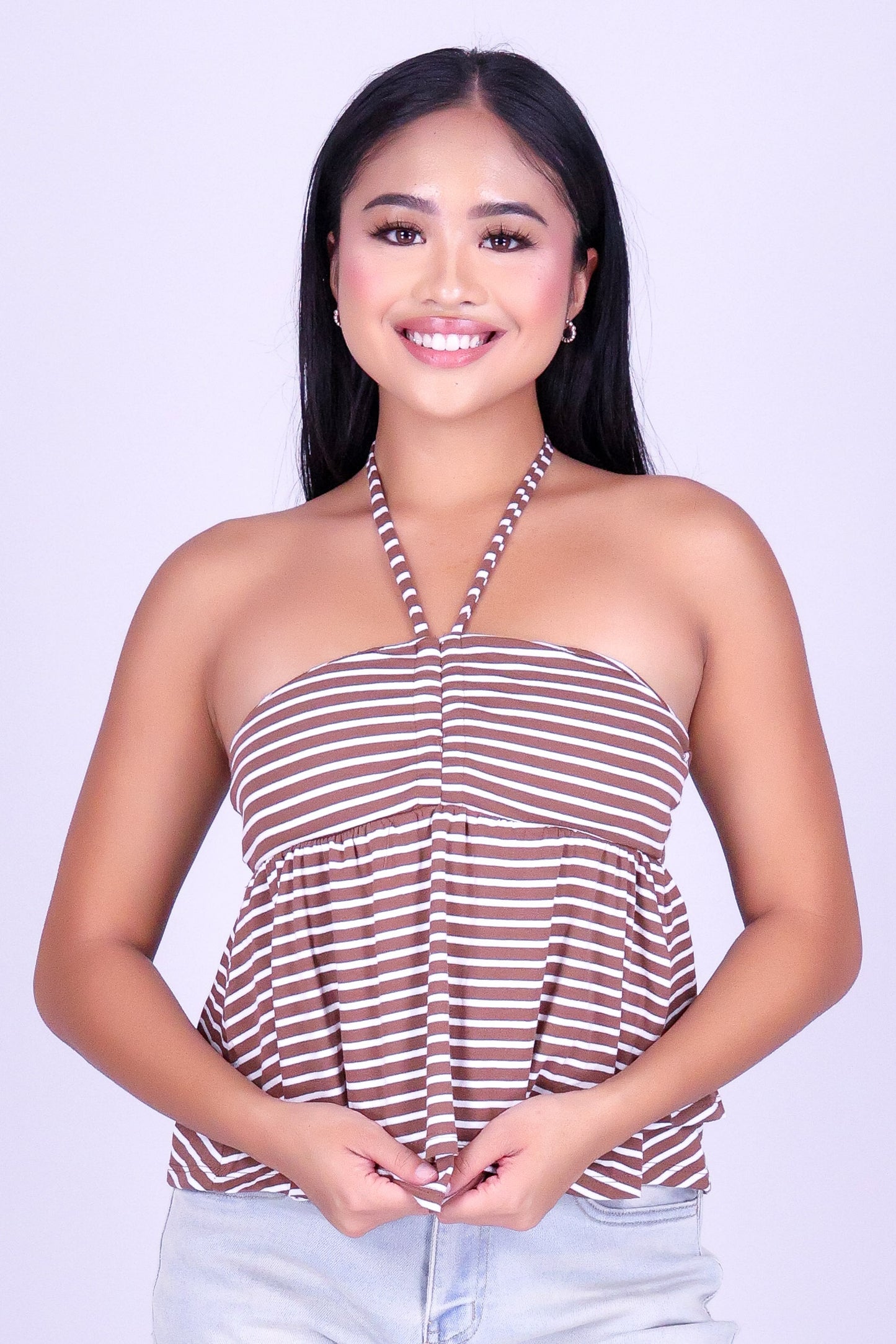 BEACHSIDE BLISS HALTER TOP