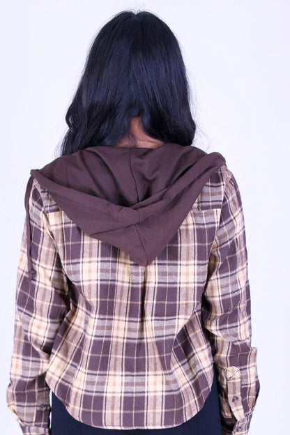 CABIN VIBES PLAID TOP