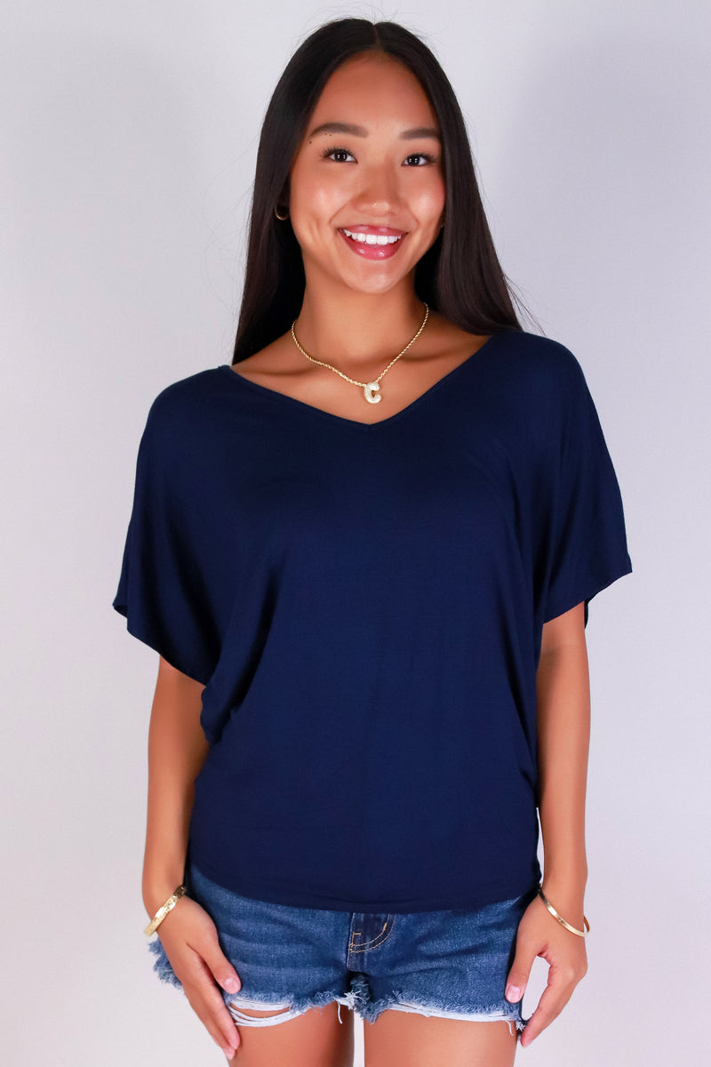 Jeans Warehouse Hawaii - SOLID DOLMAN TOPS - SAIL AWAY DOLMAN TOP | By ADARA