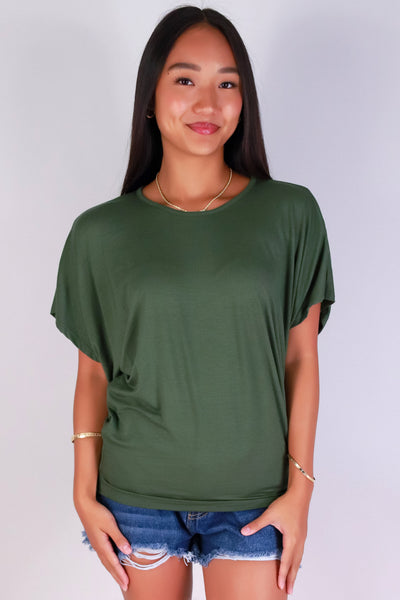 Jeans Warehouse Hawaii - SOLID DOLMAN TOPS - SAIL AWAY DOLMAN TOP | By ADARA