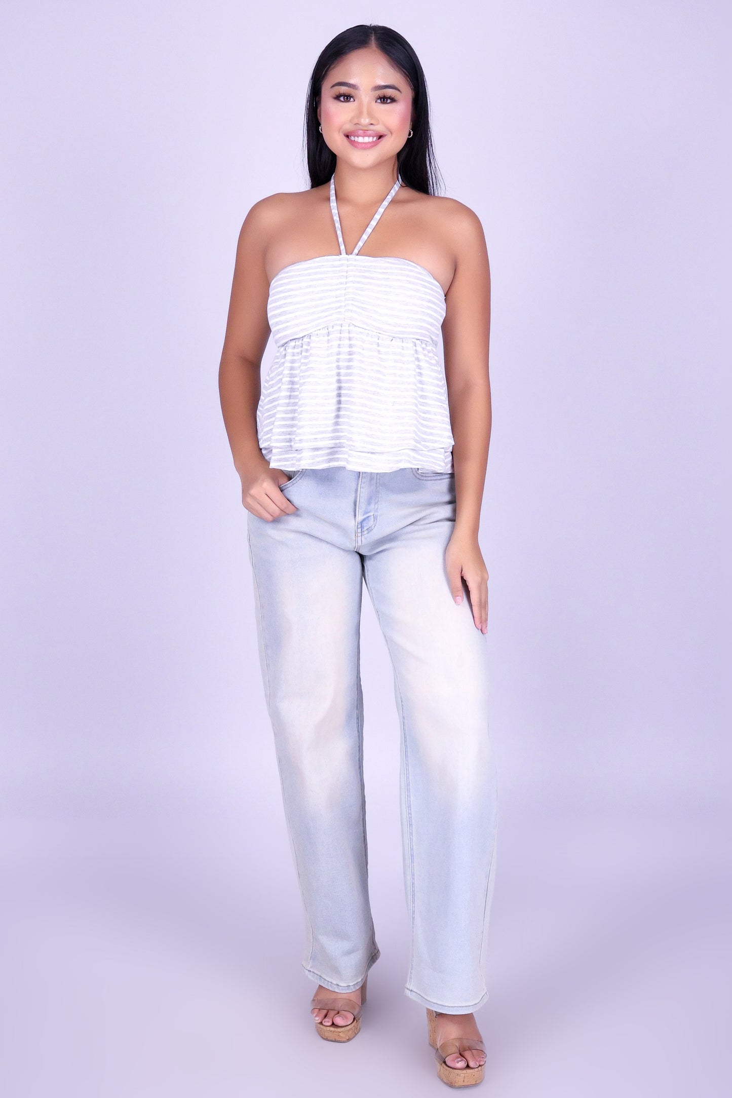 BEACHSIDE BLISS HALTER TOP