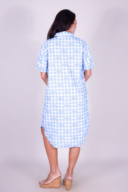 IWA PALAKA BUTTON DOWN DRESS
