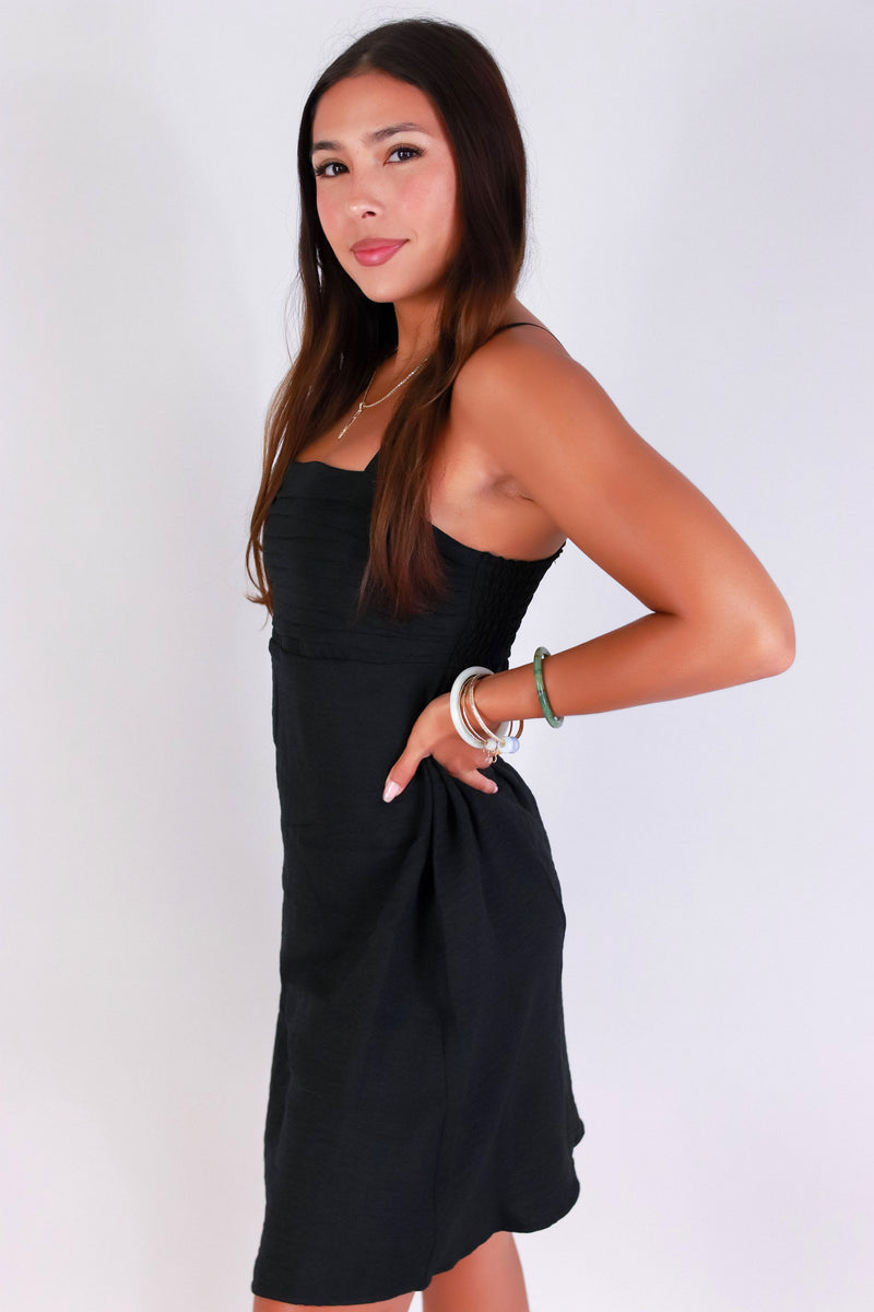 Jeans Warehouse Hawaii - S/L SHORT SOLID DRESSES - MINI MUSE DRESS | By POPULAR 21