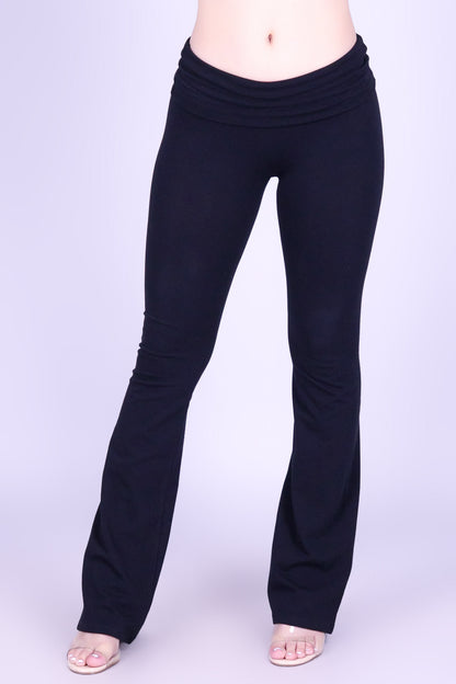 JUST LIKE BEFORE FLARE FOLDOVER PANTS