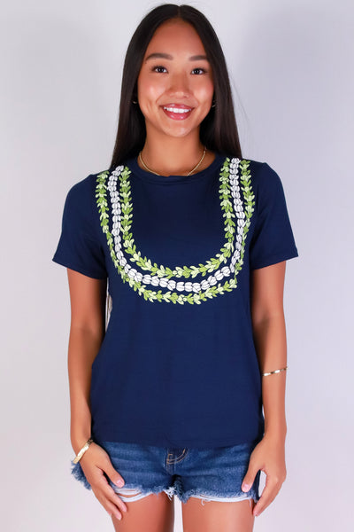 Jeans Warehouse Hawaii - S/S SCREEN - PAKALANA PIKAKE TEE | By LUZ