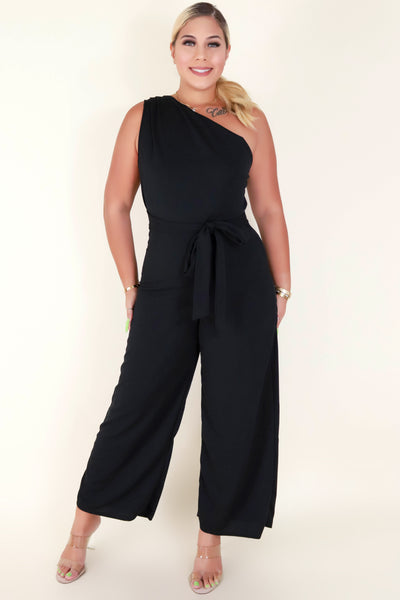 Jeans Warehouse Hawaii - PLUS SOLID JUMPSUITS - CHEERS TO YOU JUMPSUIT | By ZENOBIA