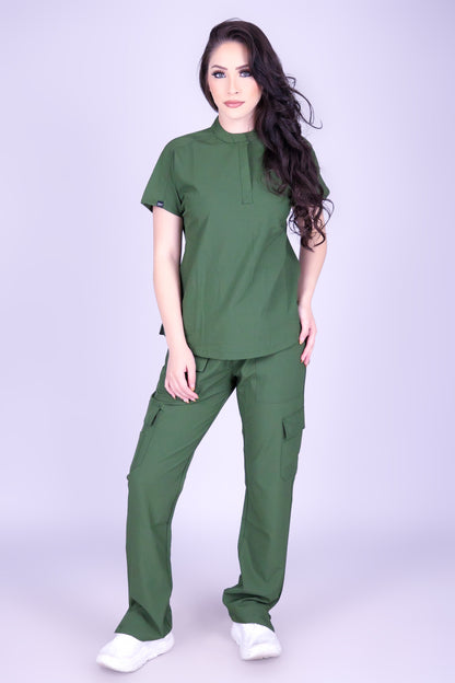 HEART AT WORK BOOT-CUT SCRUB PANTS
