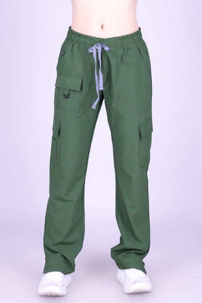 HEART AT WORK BOOT-CUT SCRUB PANTS