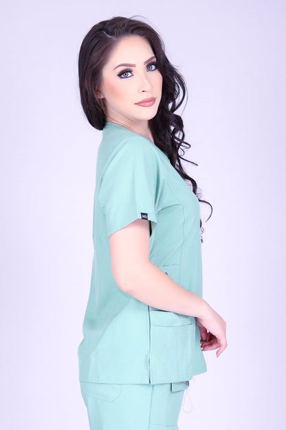 TAKE GOOD CARE SCRUB TOP