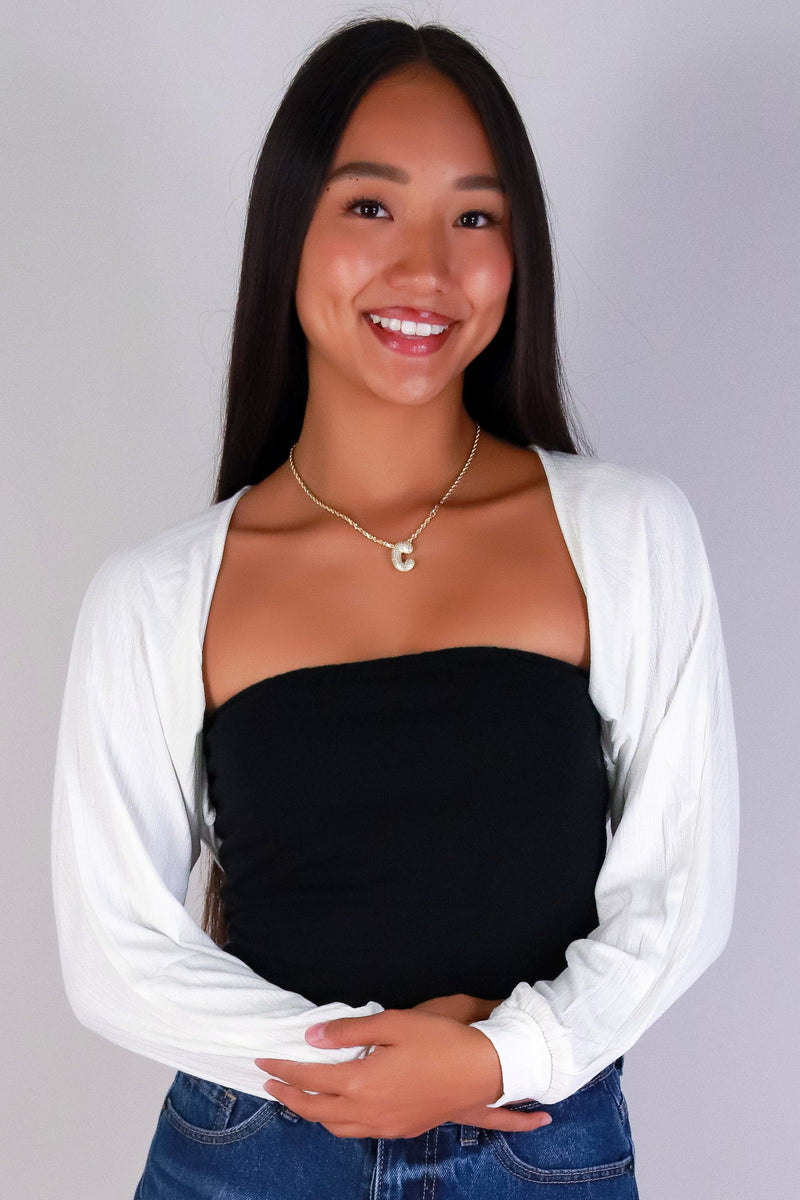 Jeans Warehouse Hawaii - LS SHRUGS/CARDIGANS - TOP IT OFF BOLERO | By PAPERMOON/ B_ENVIED