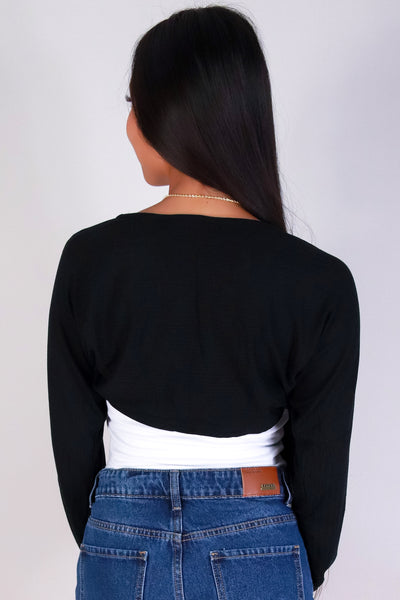 Jeans Warehouse Hawaii - LS SHRUGS/CARDIGANS - TOP IT OFF BOLERO | By PAPERMOON/ B_ENVIED