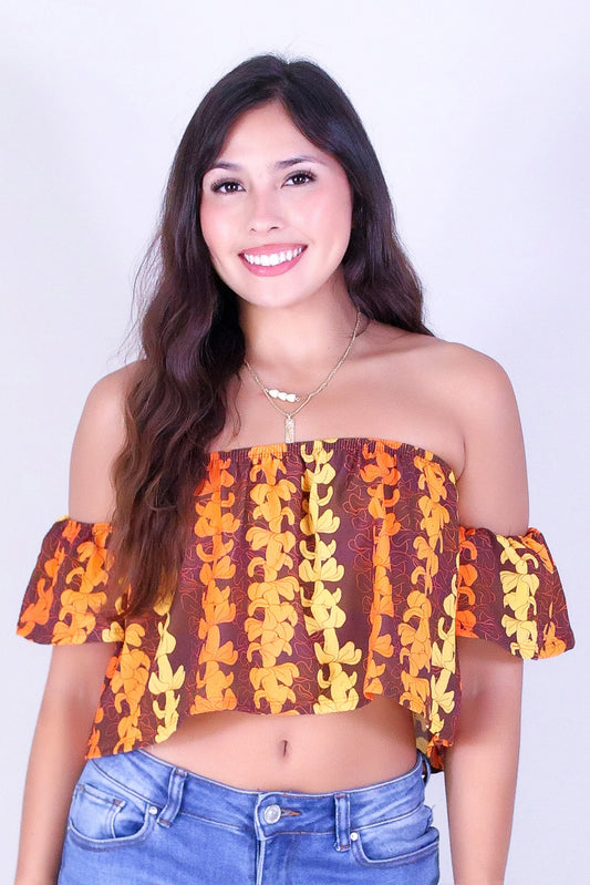 PUAKENIKENI OUTLINE OFF SHOULDER TOP