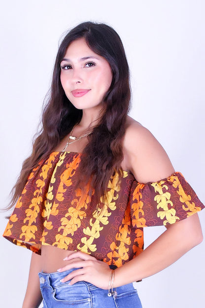 PUAKENIKENI OUTLINE OFF SHOULDER TOP