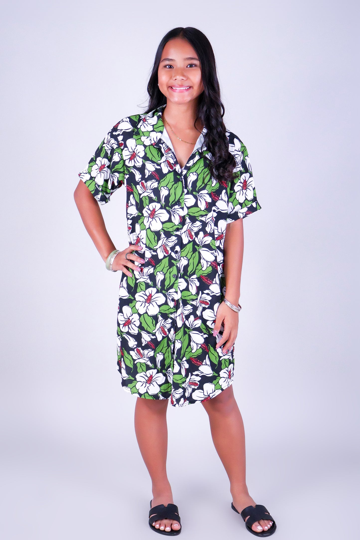 KOKIO KEOKEO BUTTON DOWN DRESS | KIDS SIZE 2-16