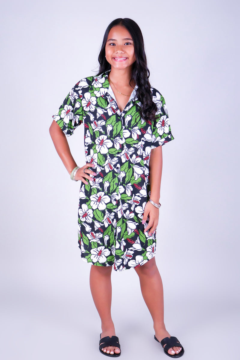 KOKIO KEOKEO BUTTON DOWN DRESS | KIDS SIZE 2-16