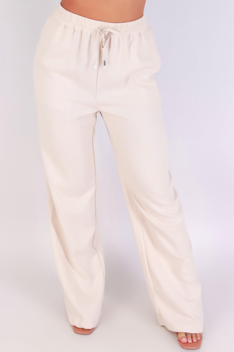 Jeans Warehouse Hawaii - SOLID WOVEN PANTS - CLOUDWALK LINEN PANTS | By STYLE MELODY