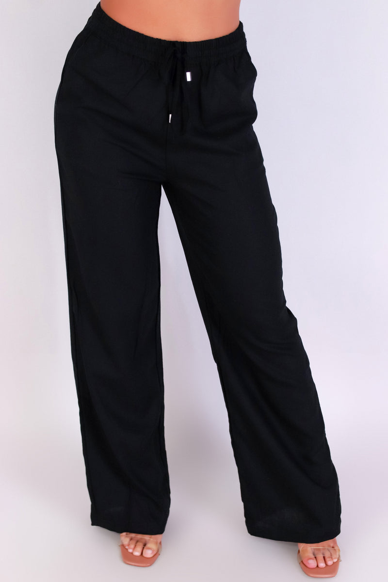 Jeans Warehouse Hawaii - SOLID WOVEN PANTS - CLOUDWALK LINEN PANTS | By STYLE MELODY