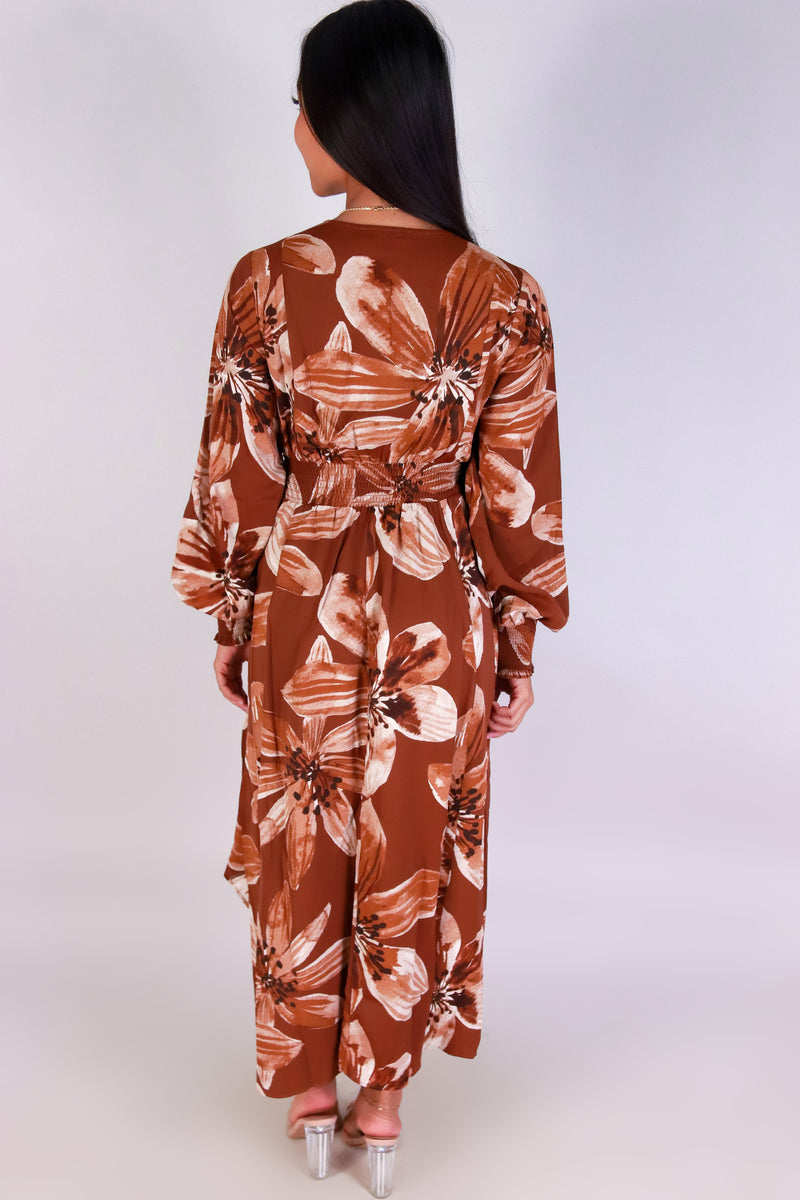 Jeans Warehouse Hawaii - SLEEVE LONG PRINT DRESSES - SHE MOVES MAXI DRESS | By HYFVE