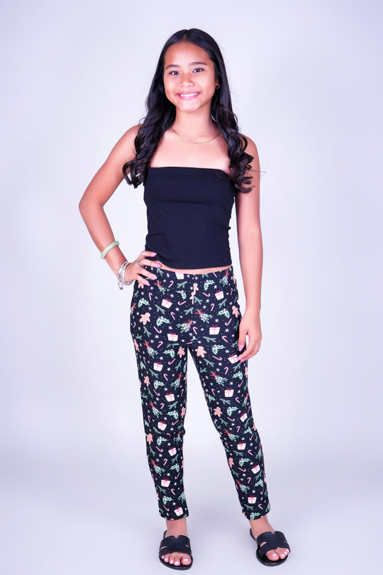 HELLO CHRISTMAS LEGGINGS | KIDS SIZE 2-16