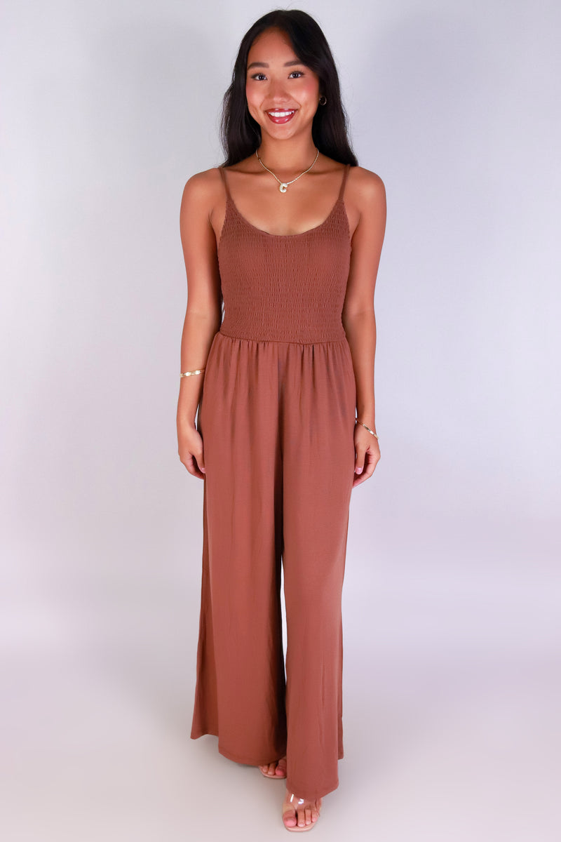 Jeans Warehouse Hawaii - SOLID CASUAL JUMPSUITS - ONE STEP UP JUMPSUIT | By IKEDDI IMPORTS