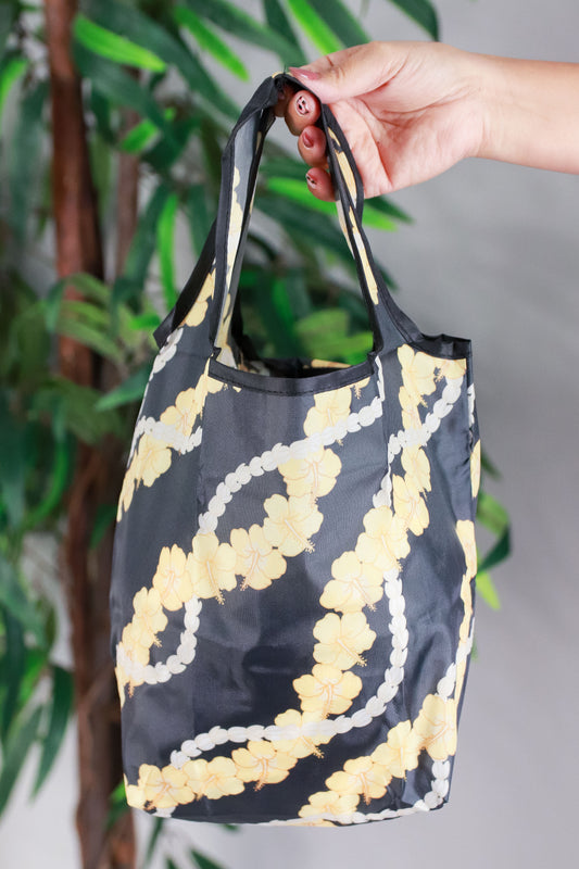 MINI HIBISCUS PIKAKE FOLDABLE REUSABLE BAG