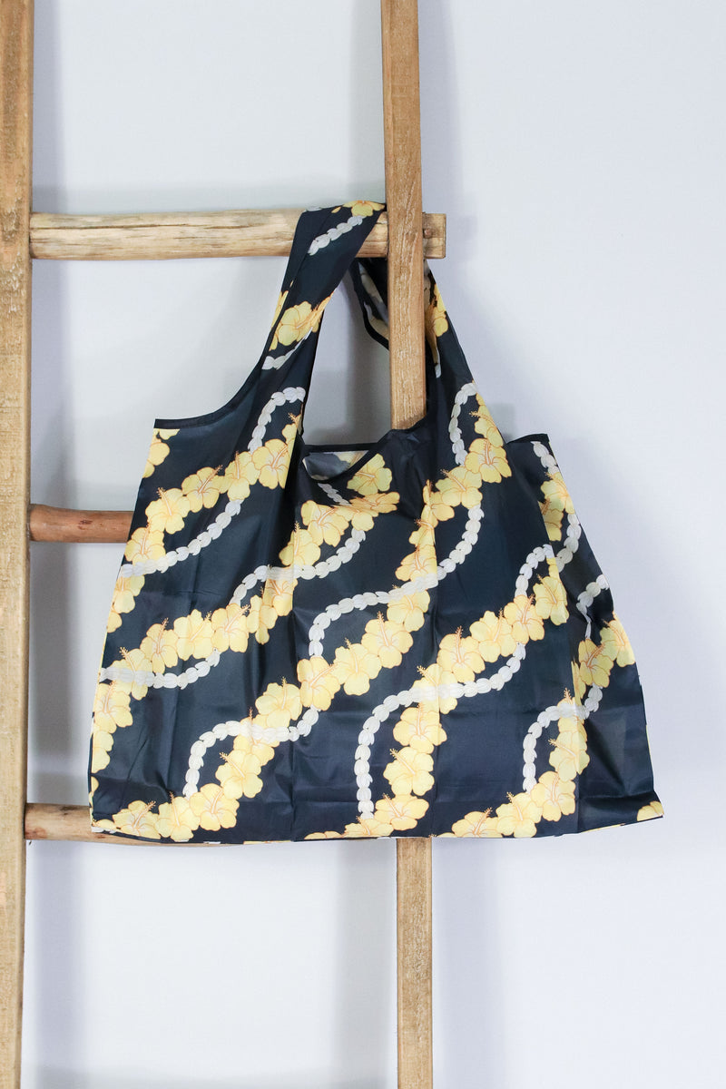 HIBISCUS PIKAKE FOLDABLE REUSABLE BAG