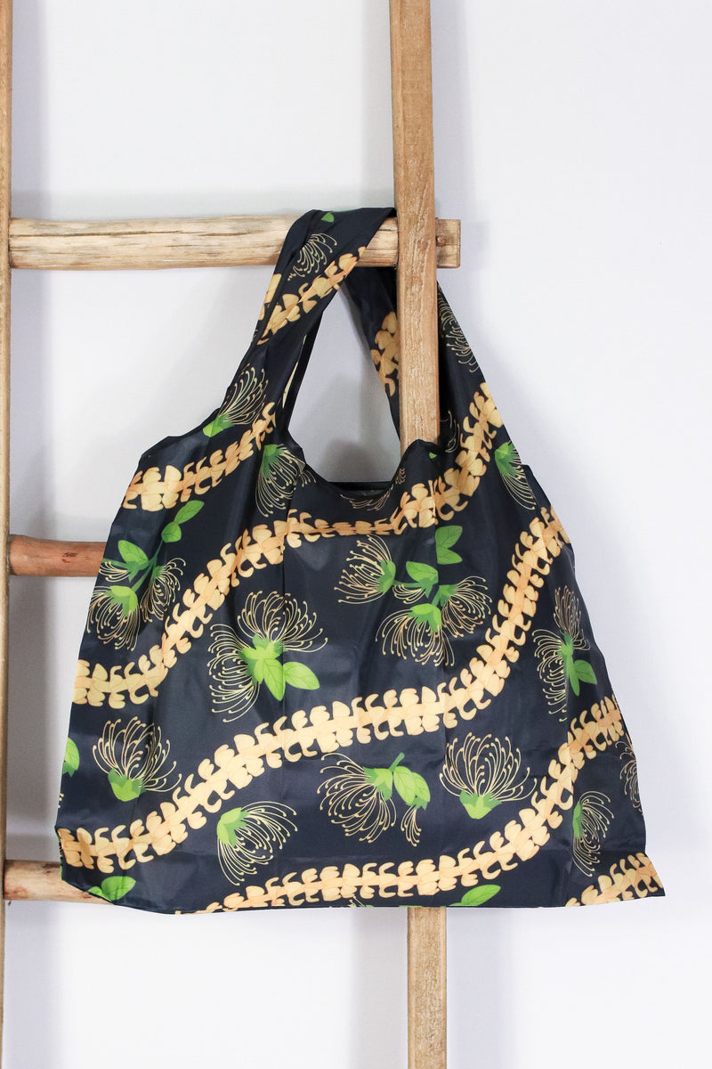 OHIA LEHUA PUAKENIKENI FOLDABLE REUSABLE BAG