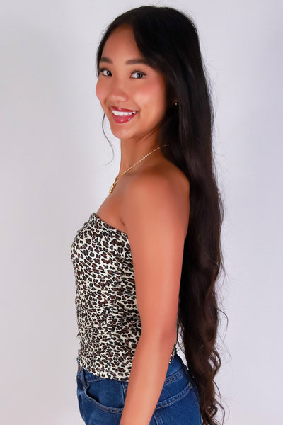 Jeans Warehouse Hawaii - SL PRINT - HEAR ME ROAR TUBE TOP | By FULL CIRCLE TRENDS