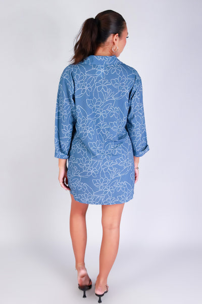 GARDENIA BUTTON DOWN DRESS