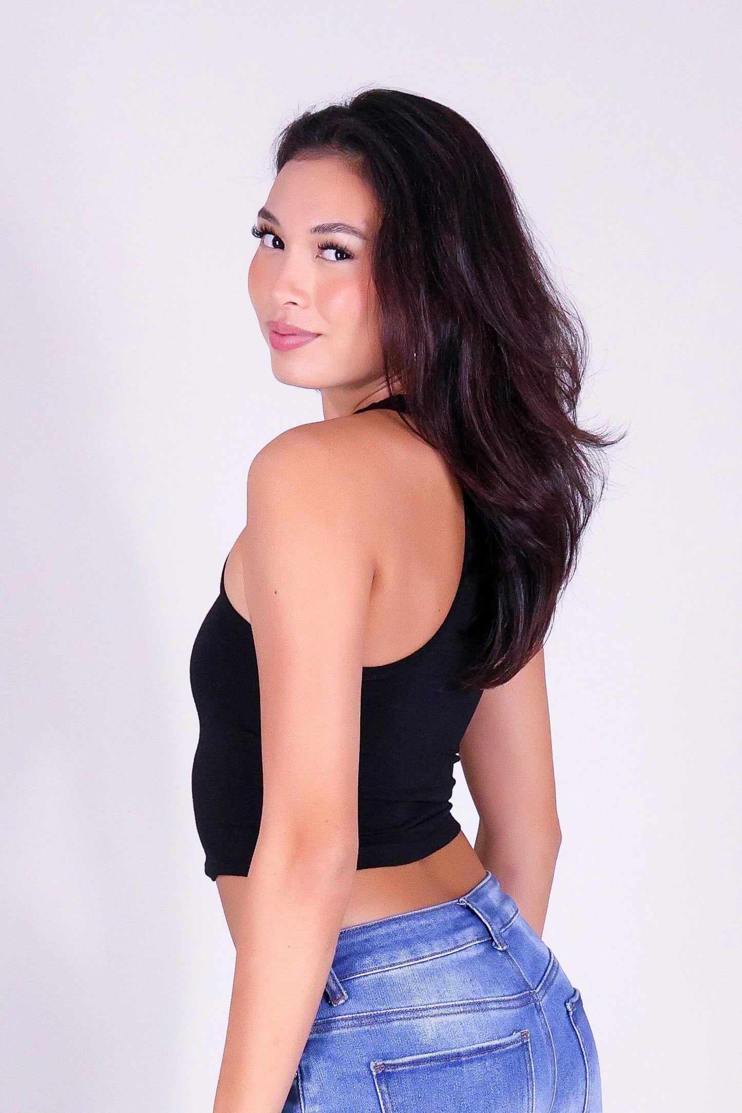 GOT NO TIME CROP TANK TOP