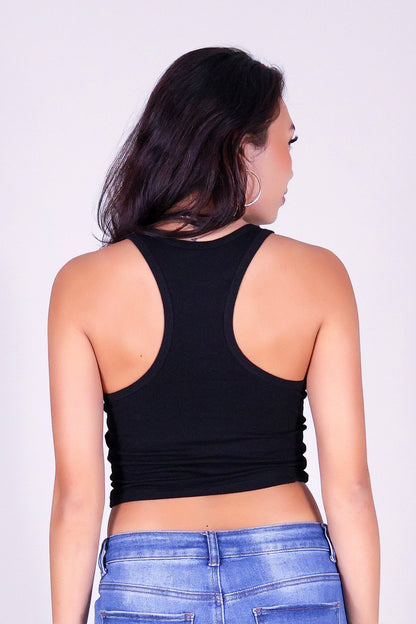 GOT NO TIME CROP TANK TOP