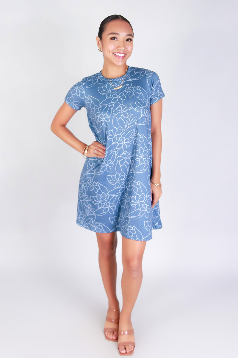 GARDENIA TRAPEZE DRESS