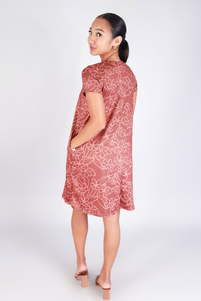 GARDENIA TRAPEZE DRESS