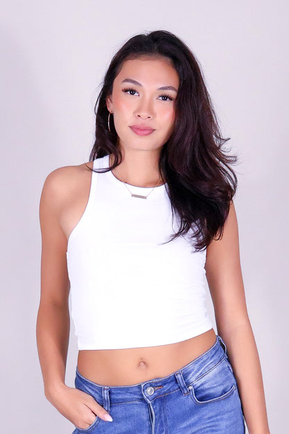 GOT NO TIME CROP TANK TOP