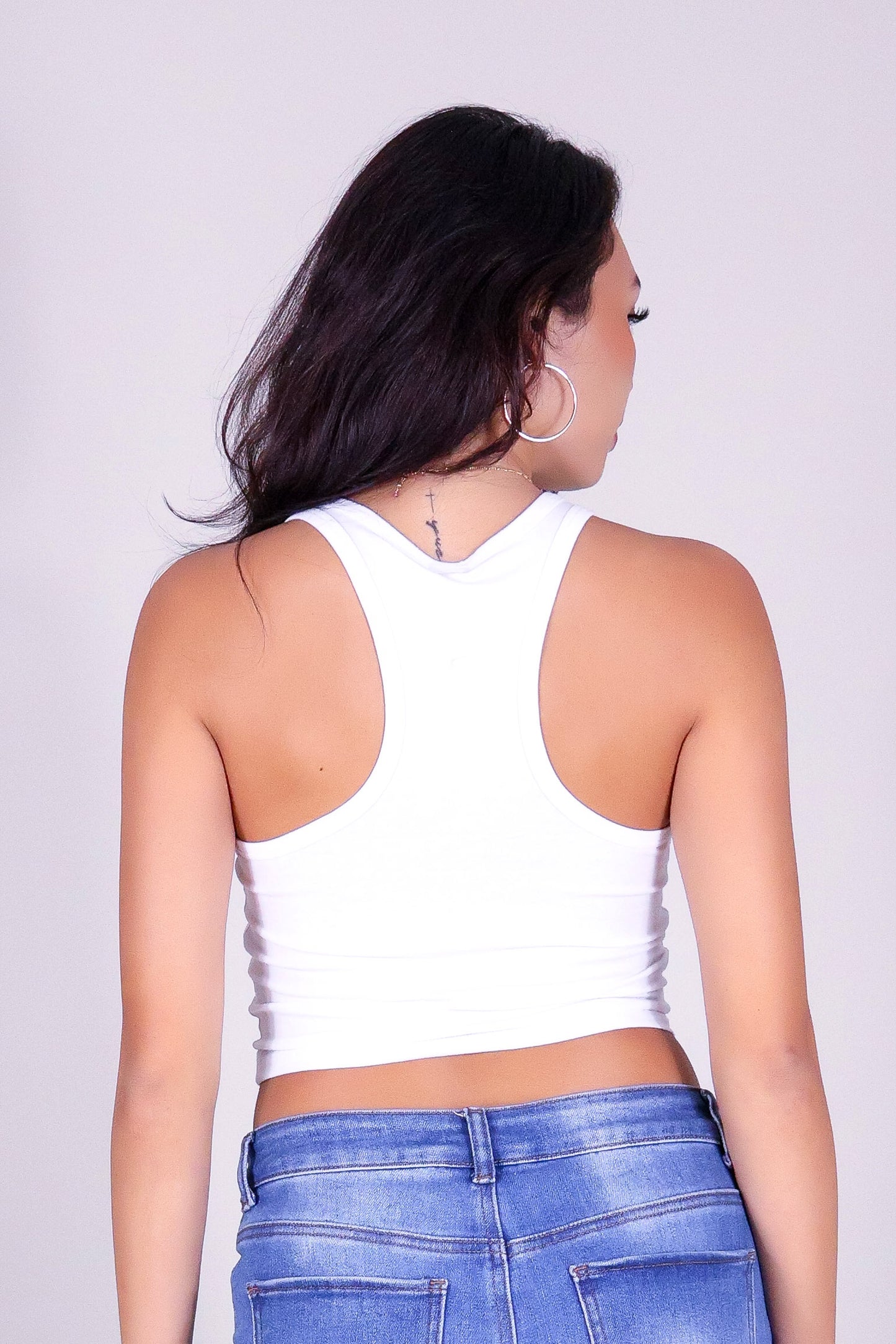 GOT NO TIME CROP TANK TOP