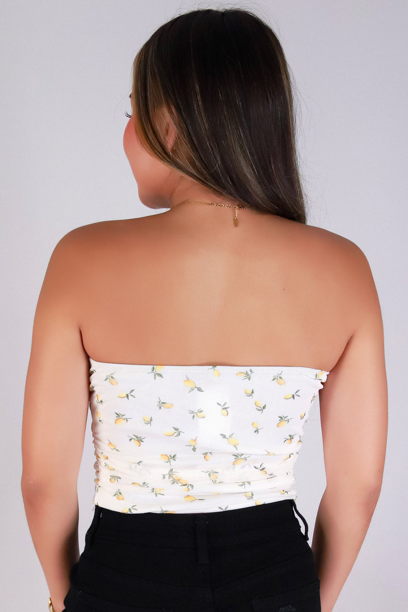 Jeans Warehouse Hawaii - SL PRINT - MAIN SQUEEZE TUBE TOP | By PAPERMOON/ B_ENVIED