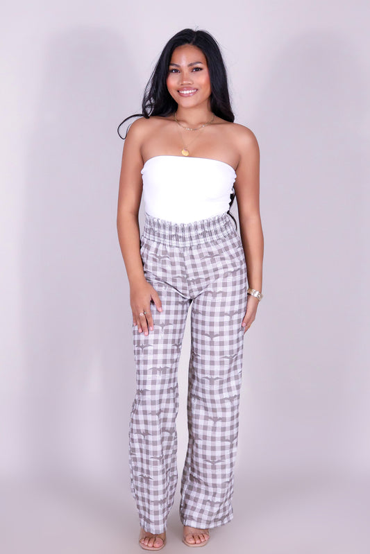 IWA PALAKA SMOCKED WAIST PANTS