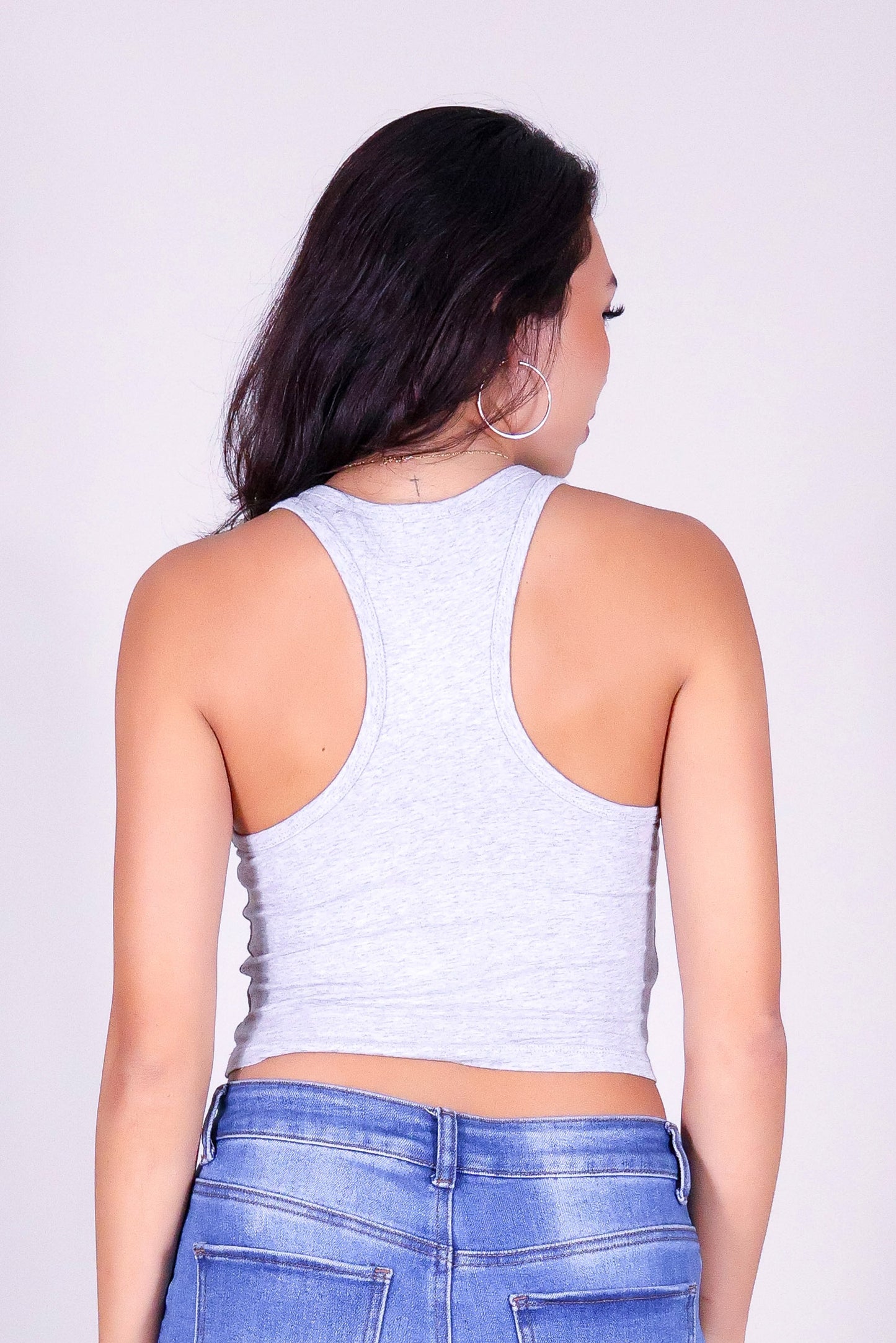 GOT NO TIME CROP TANK TOP