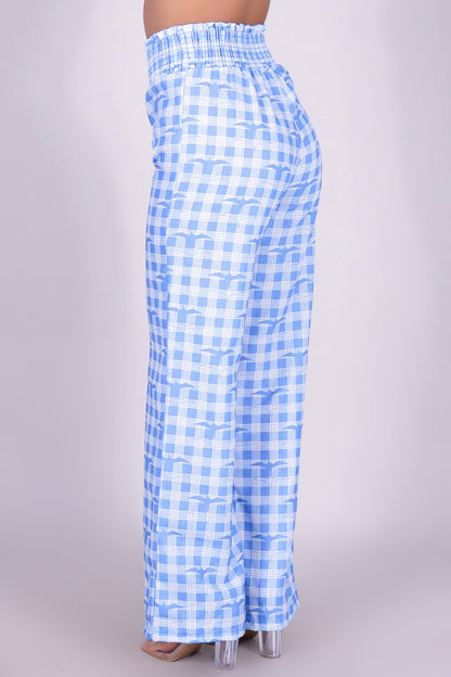 IWA PALAKA SMOCKED WAIST PANTS