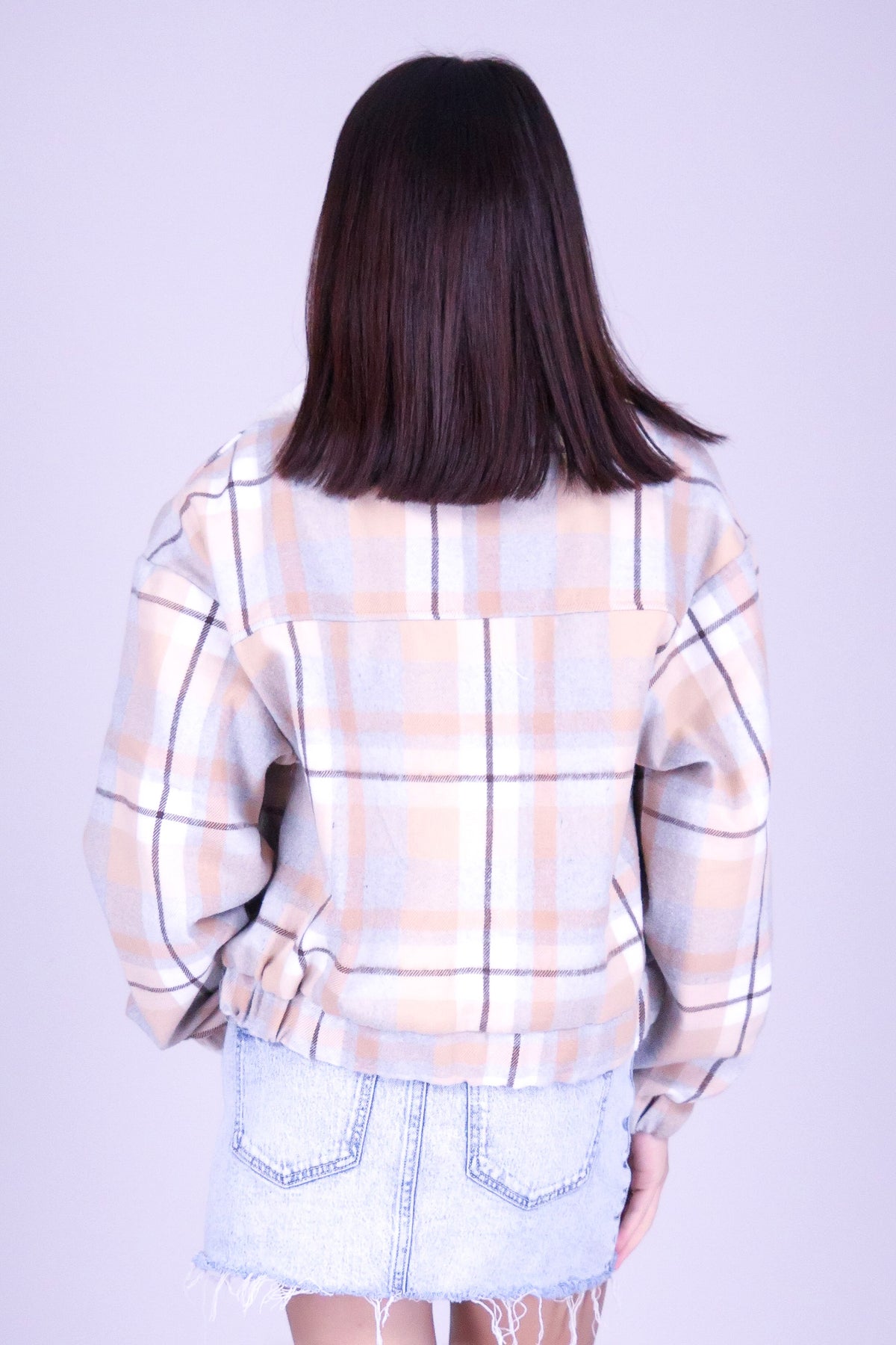 SOLACE PLAID SHACKET