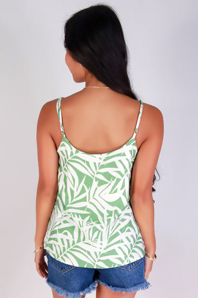 Jeans Warehouse Hawaii - TANK PRINT WOVEN CASUAL TOPS - BLOOM THEORY TOP | By PAPERMOON/ B_ENVIED