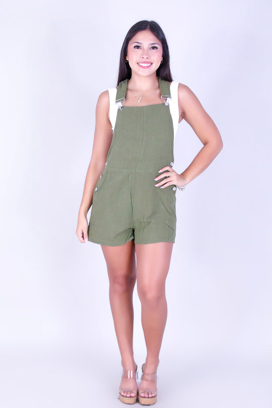 COUNTRY CUTIE OVERALL ROMPER