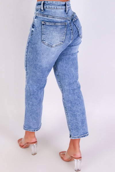 Jeans Warehouse Hawaii - JEANS - LET ME HELP YOU CROPPED JEANS | By WAX JEAN