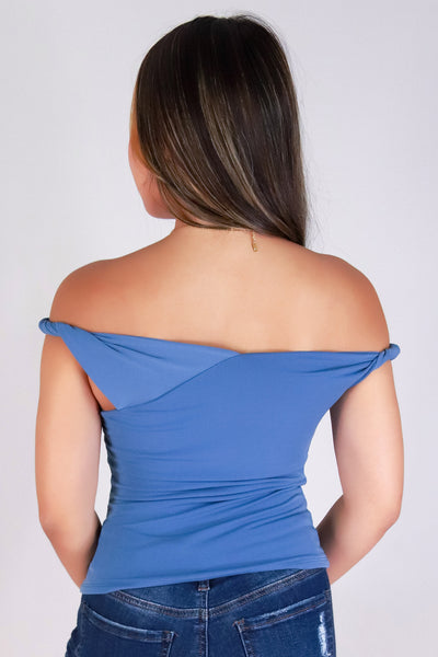 Jeans Warehouse Hawaii - SL CASUAL SOLID - TWIST OF STYLE TOP | By PAPERMOON/ B_ENVIED